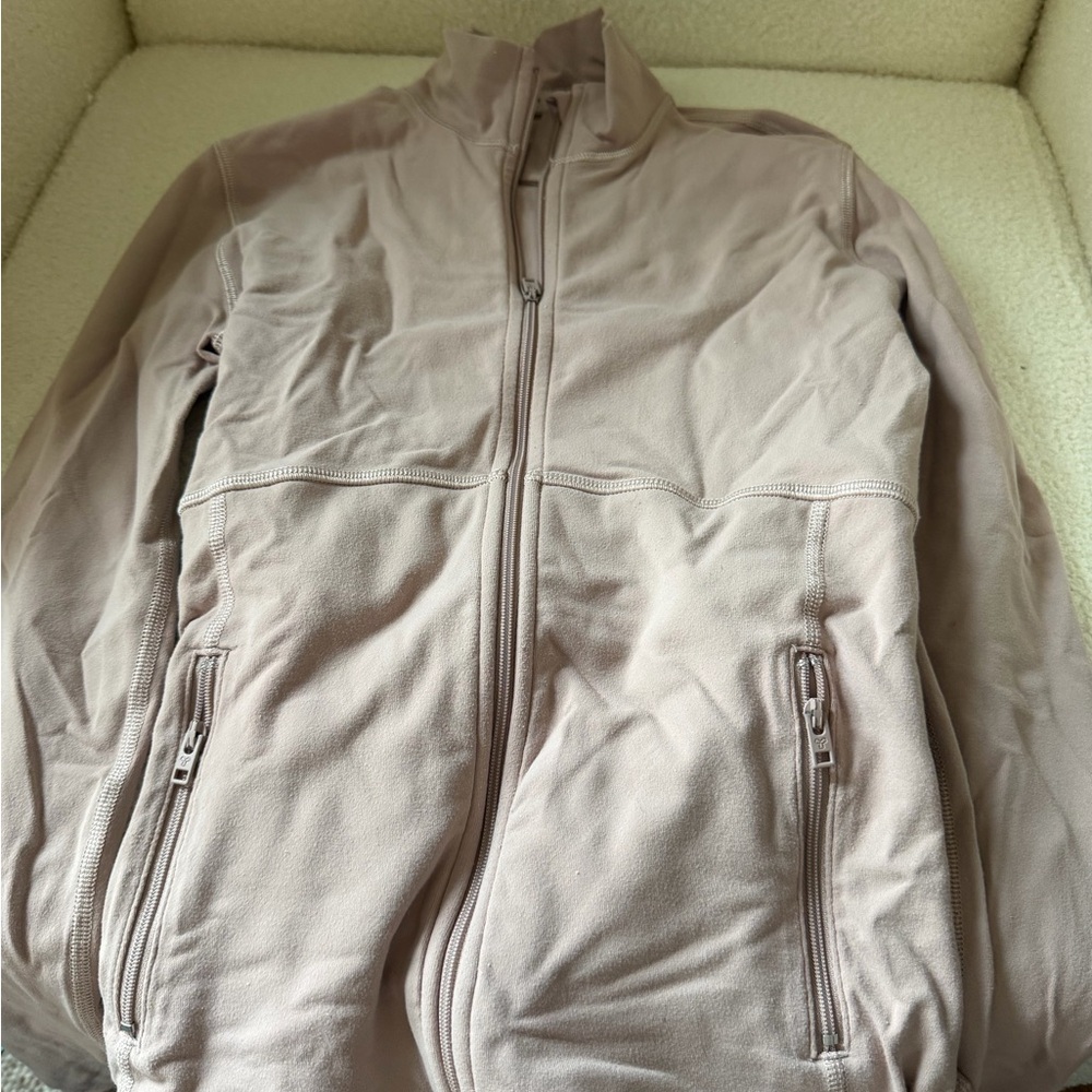 Aritzia TNA Dusty Pink Zip-Up Jacket
